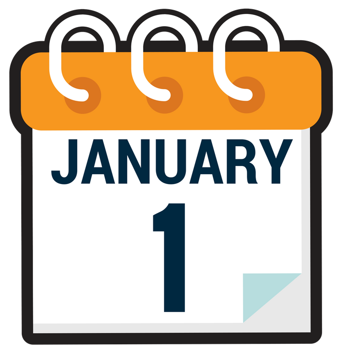 Calendar january 1