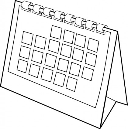 Clipart calendar line art. Clip and graphics 