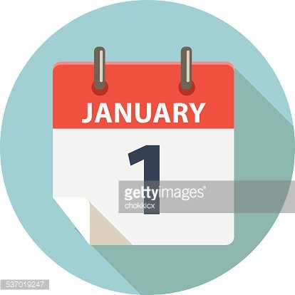 clipart calendar new year