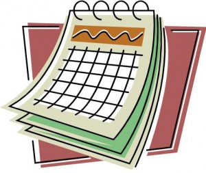 clipart calendar one week