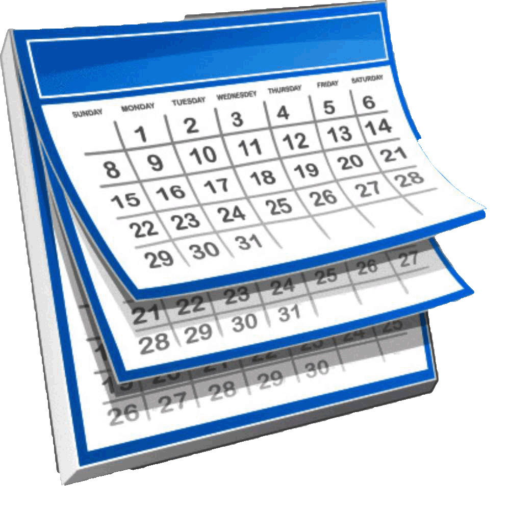 clipart calendar production schedule