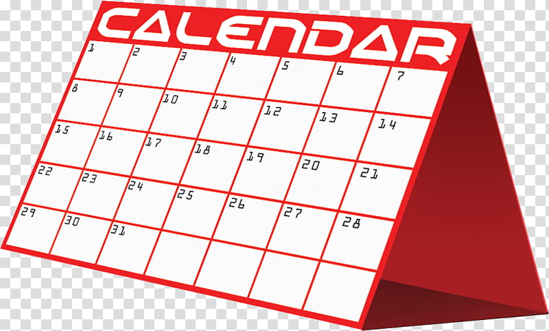 clipart calendar red