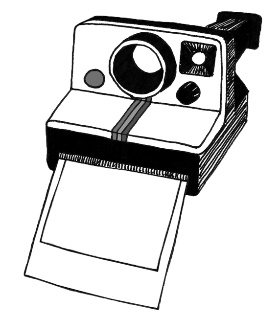 photography clipart instant camera