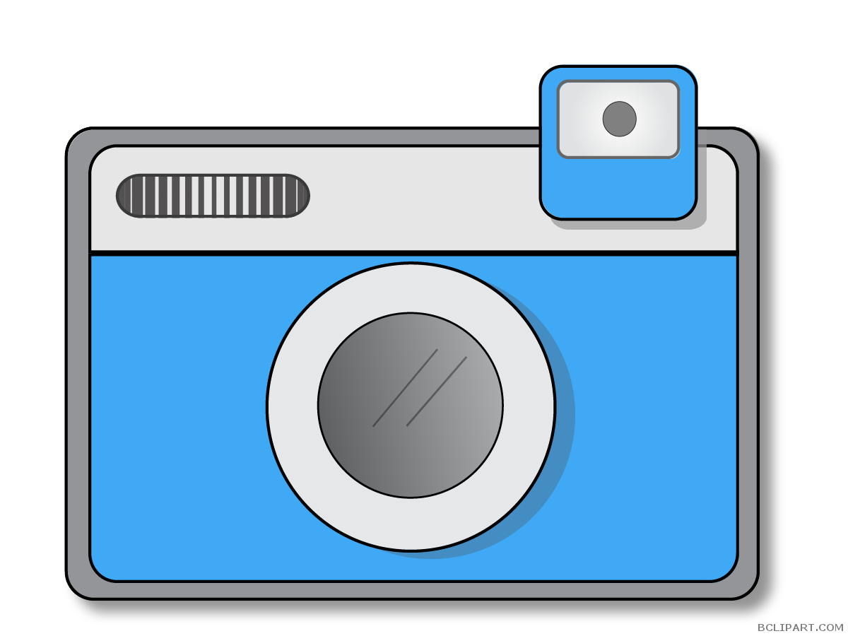 clipart camera blue