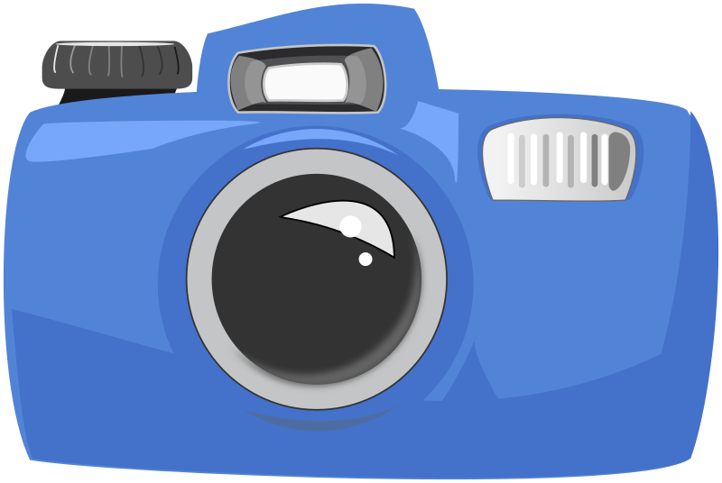 clipart camera blue