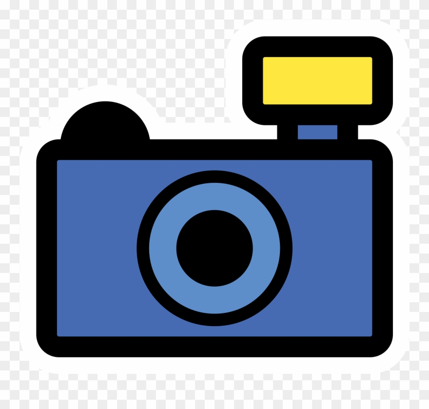 Blue icon png color. Photography clipart colorful camera