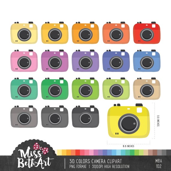 Download for free png. Photography clipart colorful camera