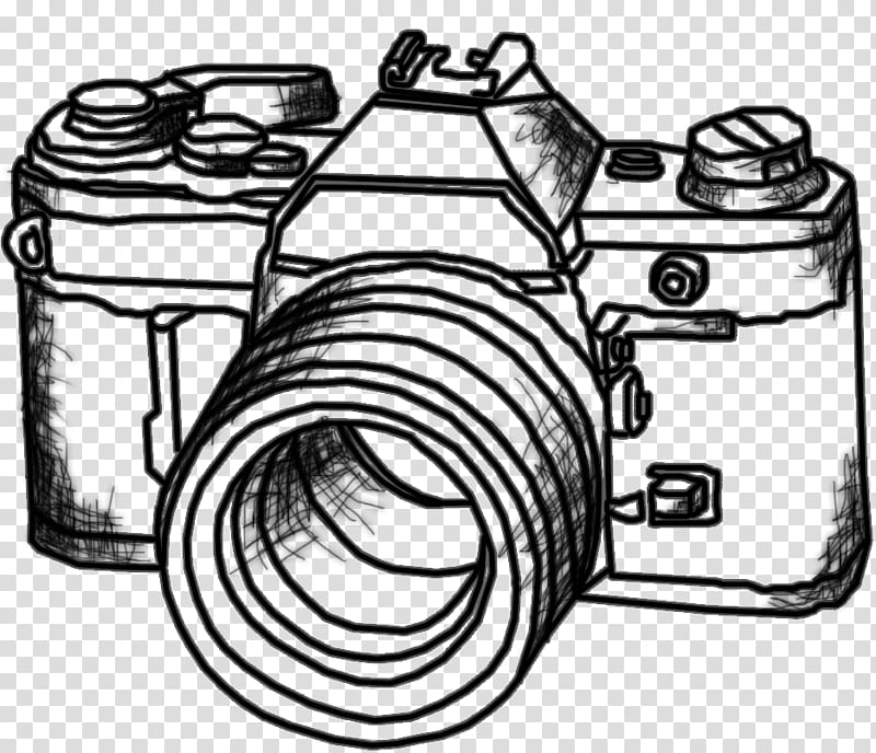 clipart camera drawn