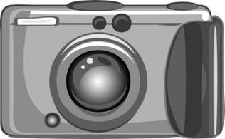clipart camera gray
