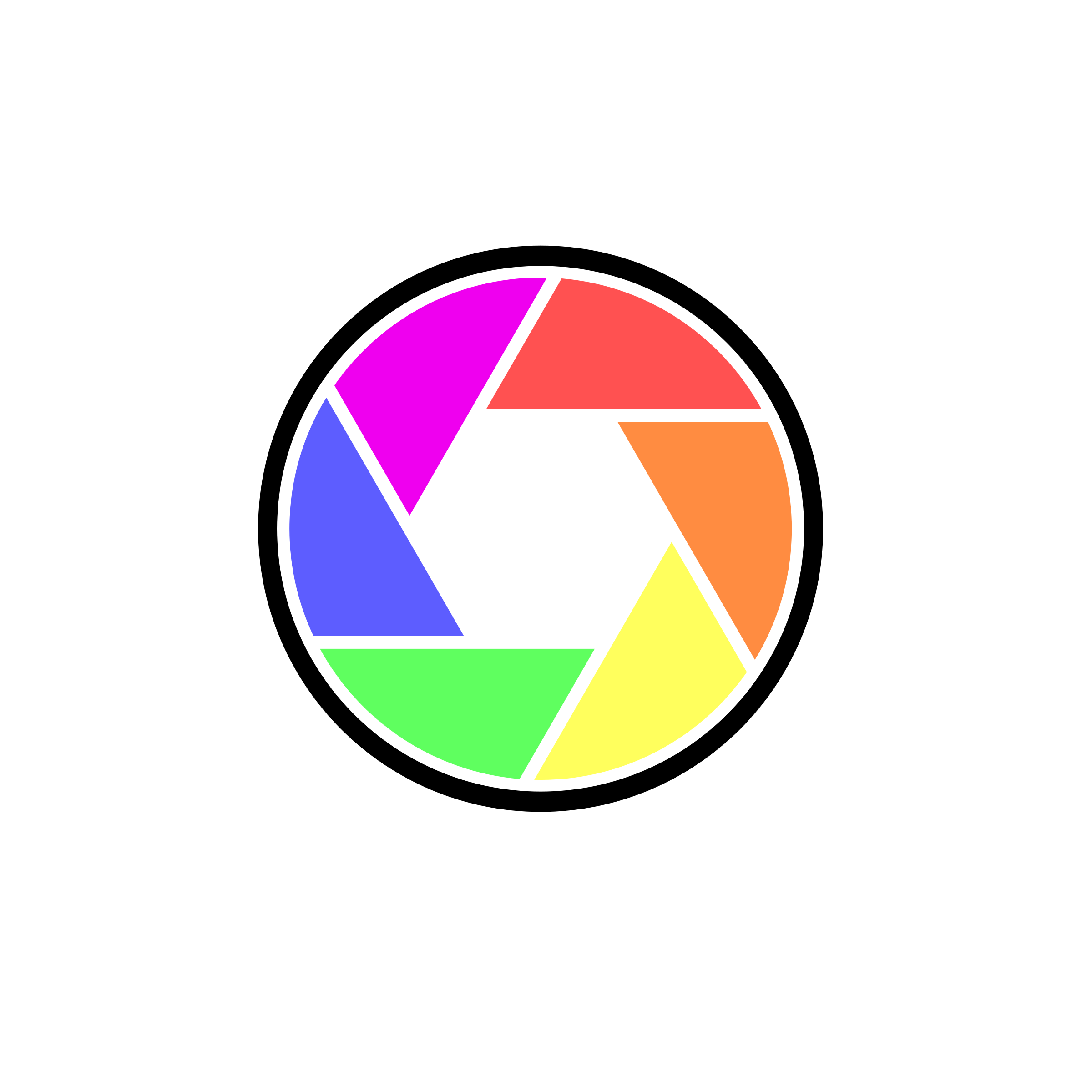 Digital in color big. Clipart camera logo