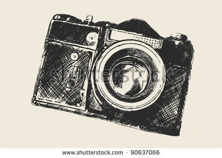 Photography stock vector photo. Clipart camera old school