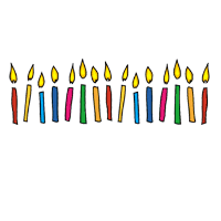 clipart candle 16 candle