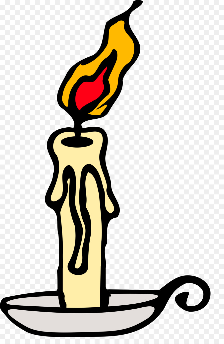 Candles clipart line art. Candlestick candle clip 