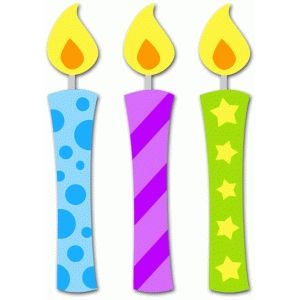 clipart candle bday
