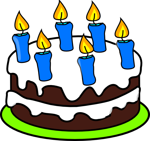 dot clipart birthday candle number
