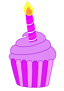 muffin clipart candle