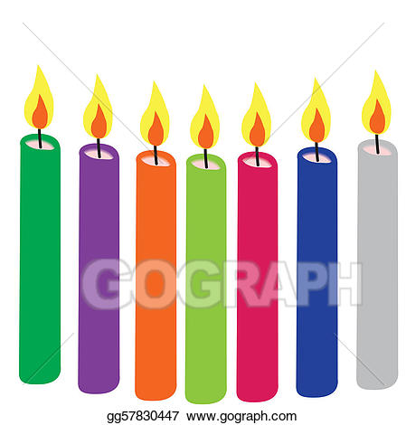 clipart candle colorful candle