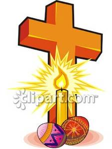 clipart candle cross