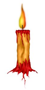 clipart candle halloween