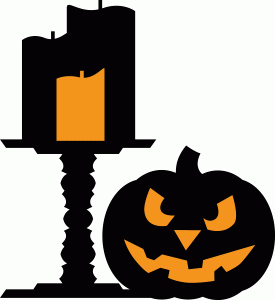 clipart halloween candle