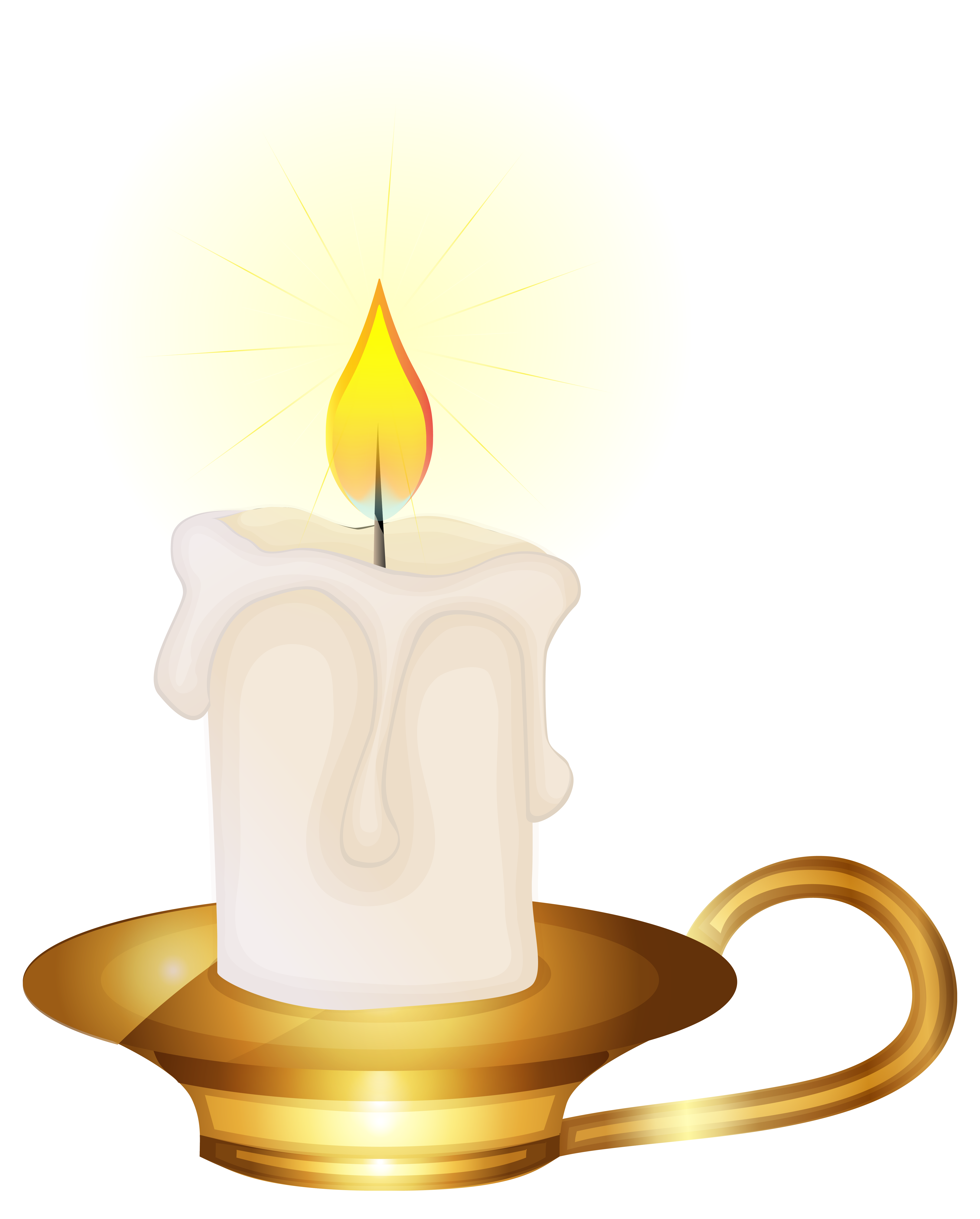 clipart candle hot object