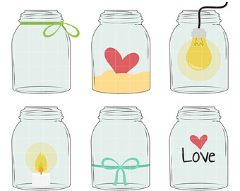 clipart candle jar candle