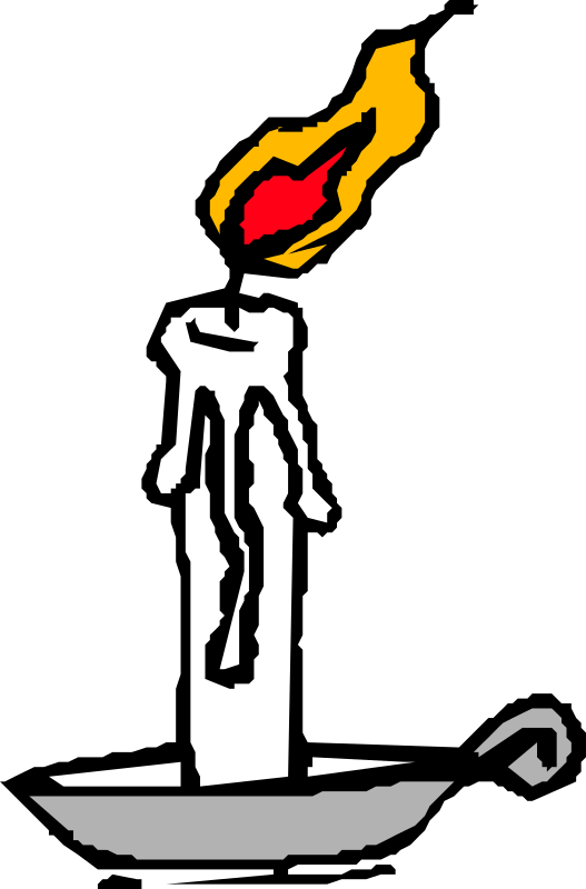 clipart candle melting