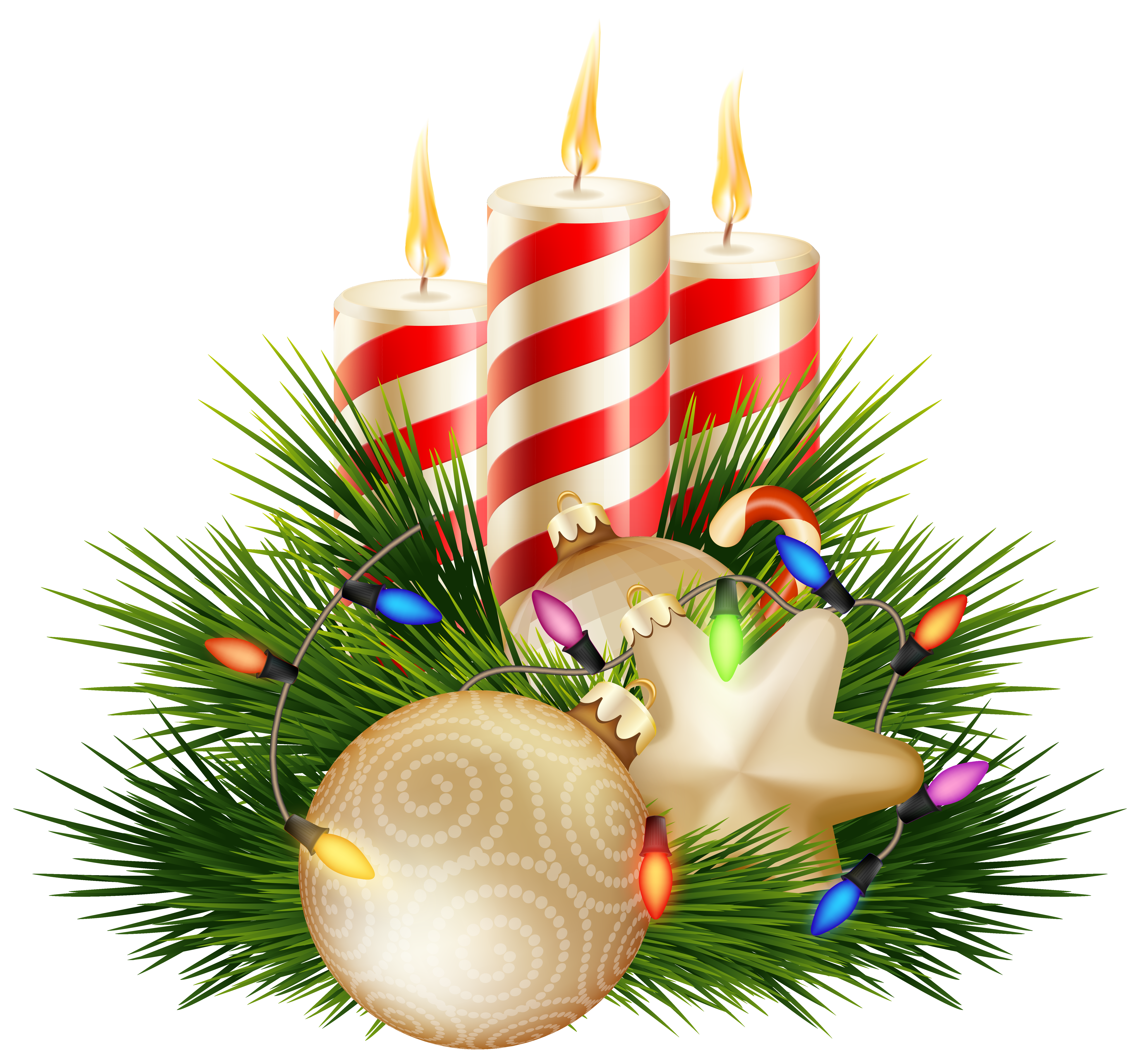 Clipart christmas candle. Decorative png image gallery