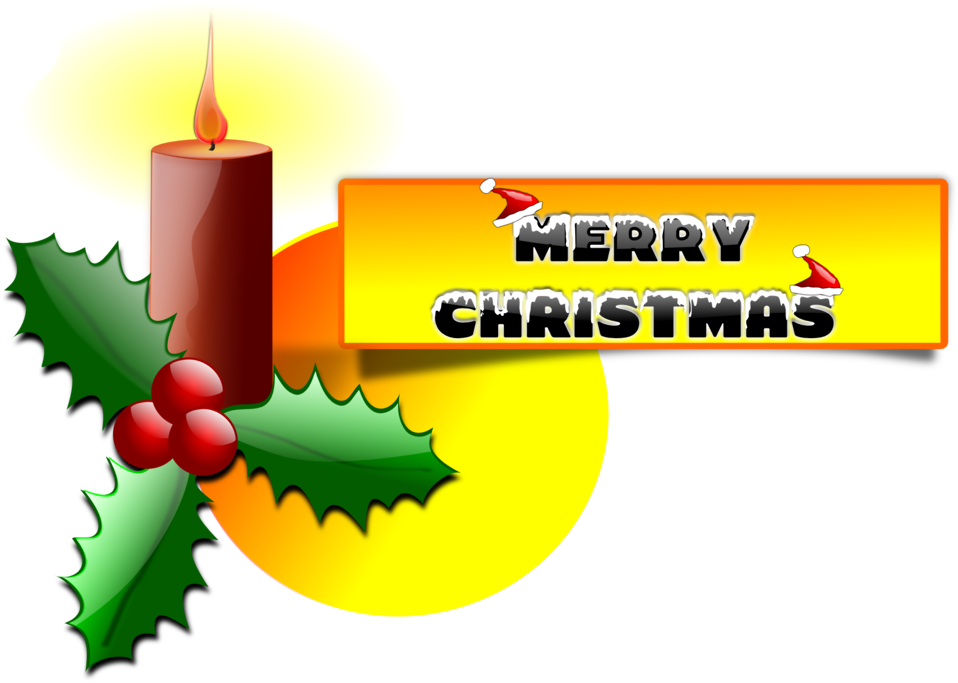 clipart candle merry christmas