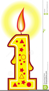 clipart candle one candle