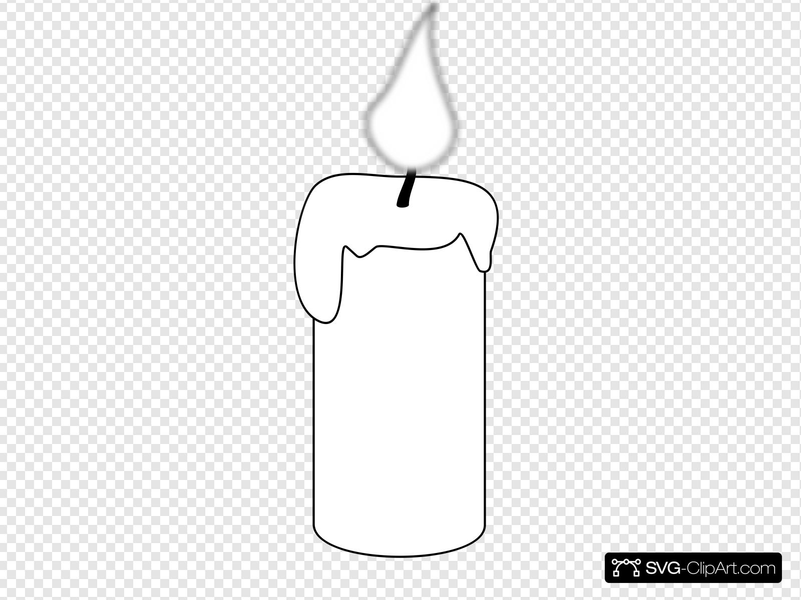 Clipart candle outline, Clipart candle outline Transparent FREE for