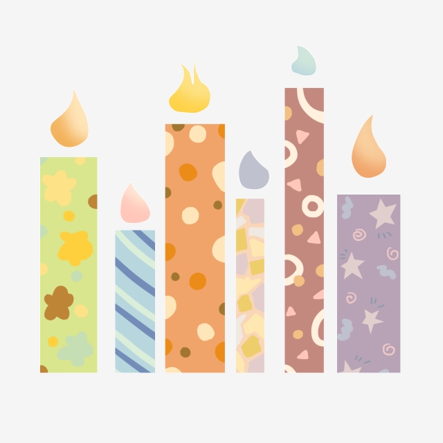 clipart candle party