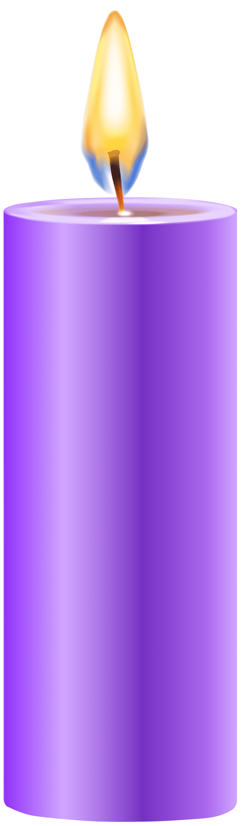 clipart candle purple candle