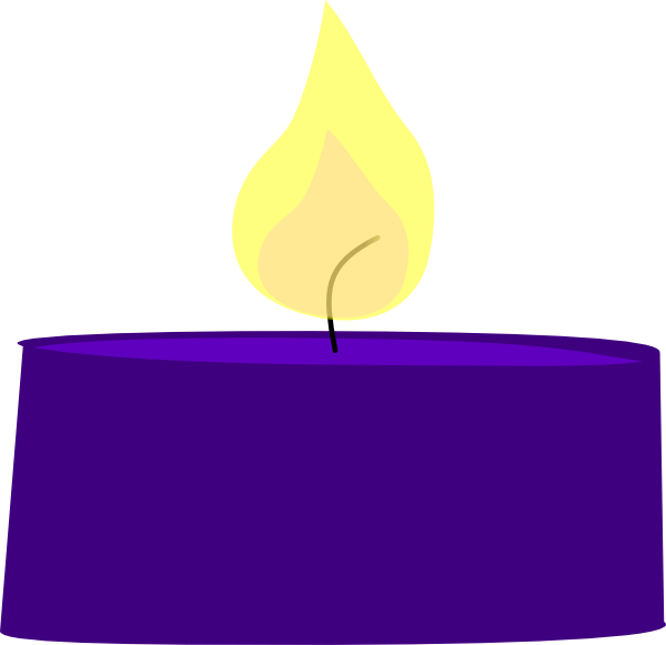 clipart candle purple candle