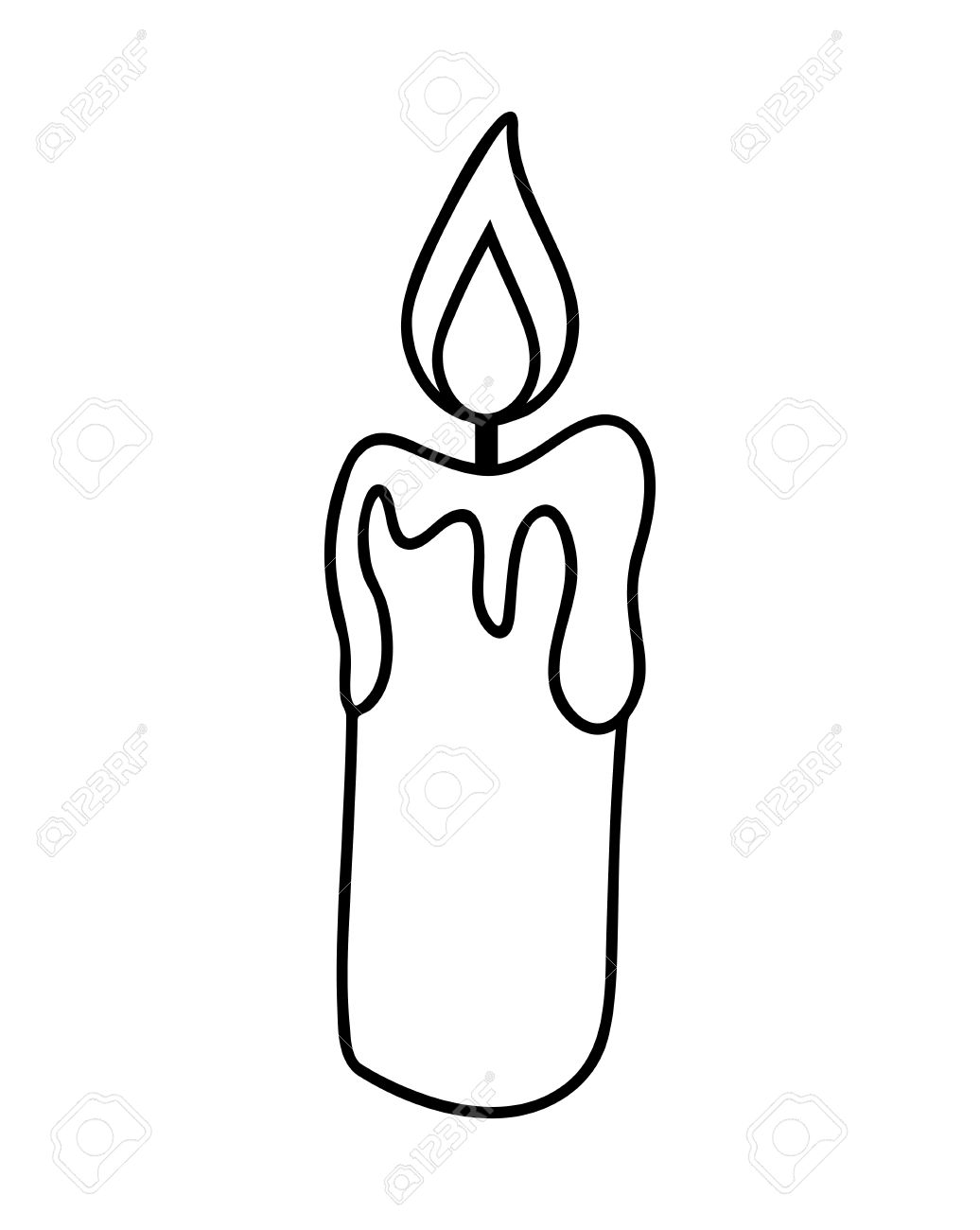 clipart candle symbol