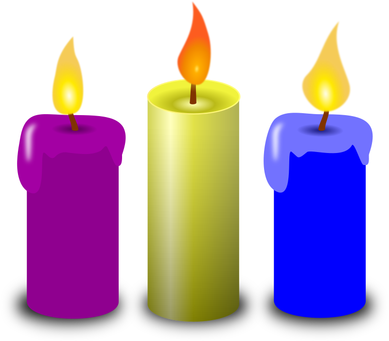clipart candle trinity