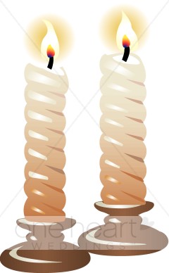 Candles wedding . Clipart candle two
