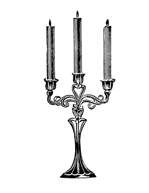 clipart candle victorian