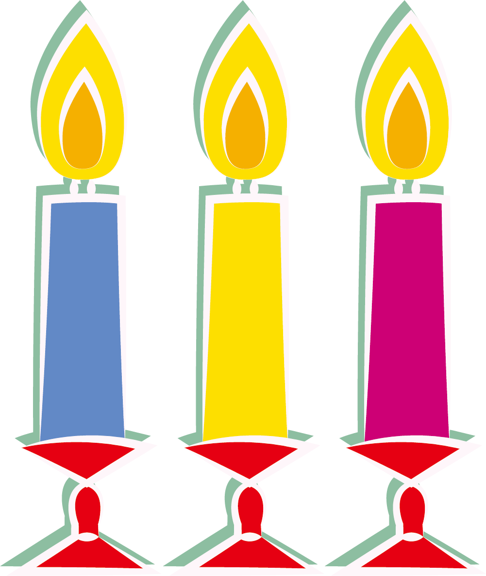clipart candle watercolor