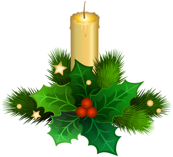 clipart candle winter