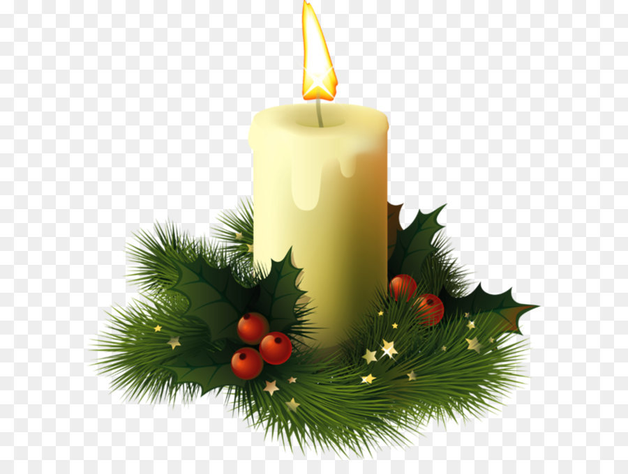 clipart candle xmas