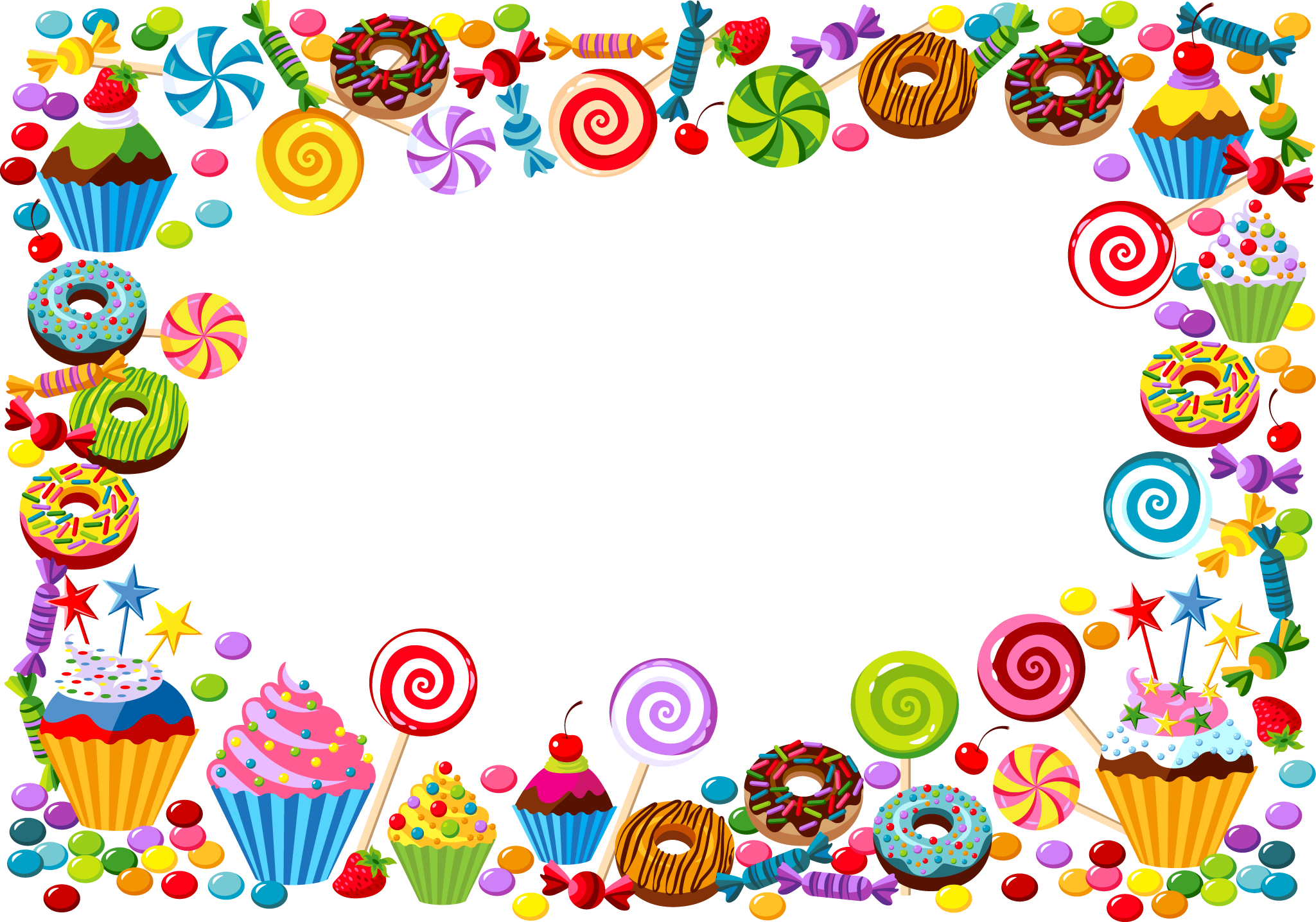 clipart candy borders
