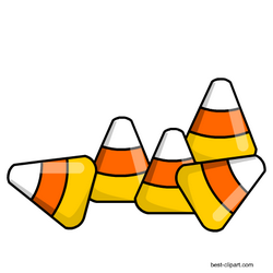 Free candy pieces stickers. Corn clipart halloween