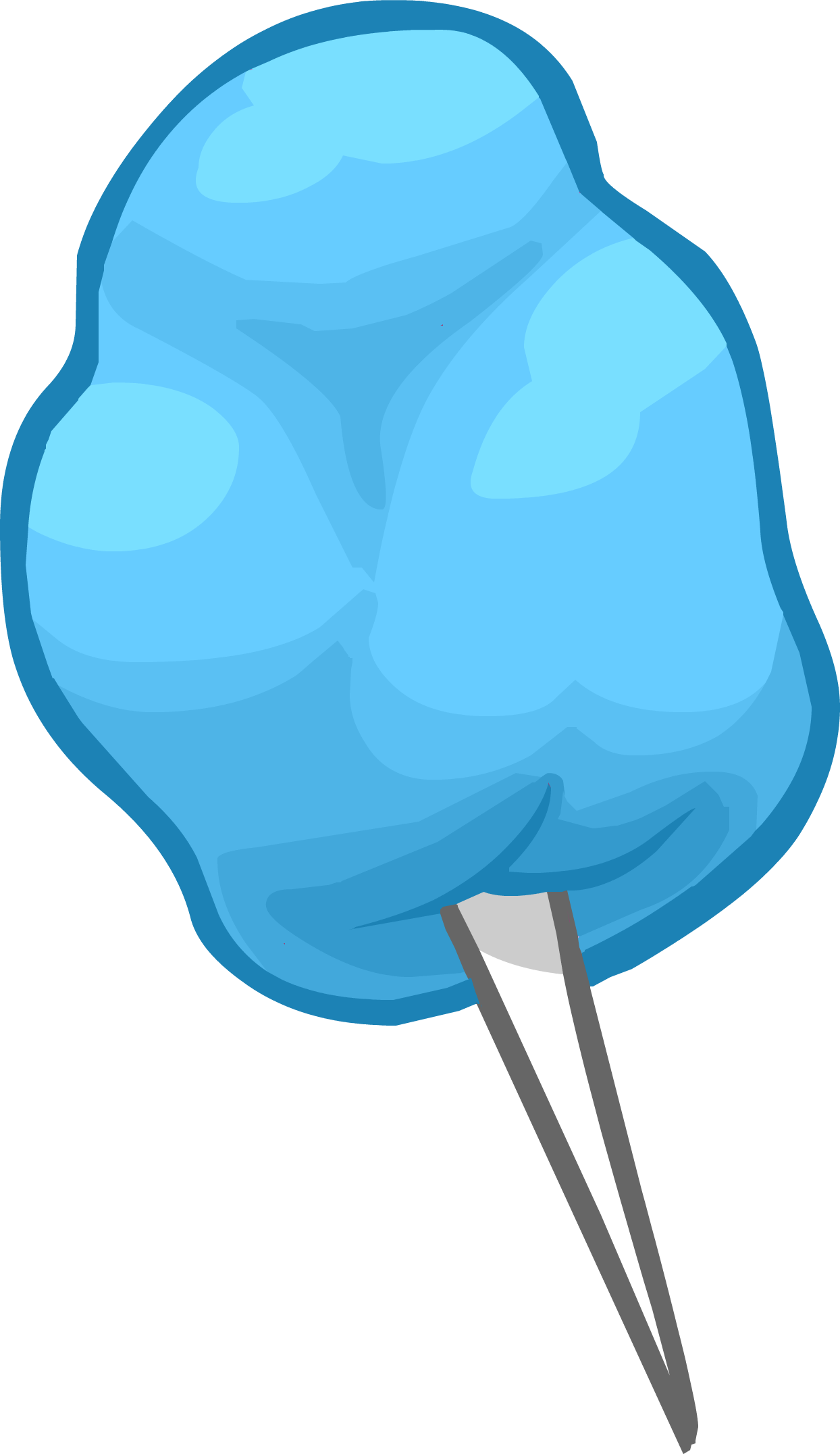 Squid clipart blue. Image cotton candy png