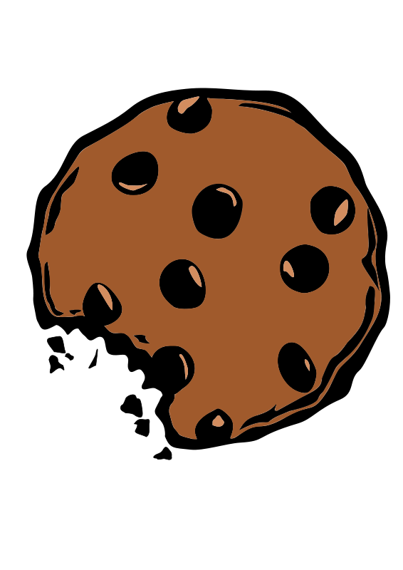 Monster chocolate chip cake. Clipart free cookie
