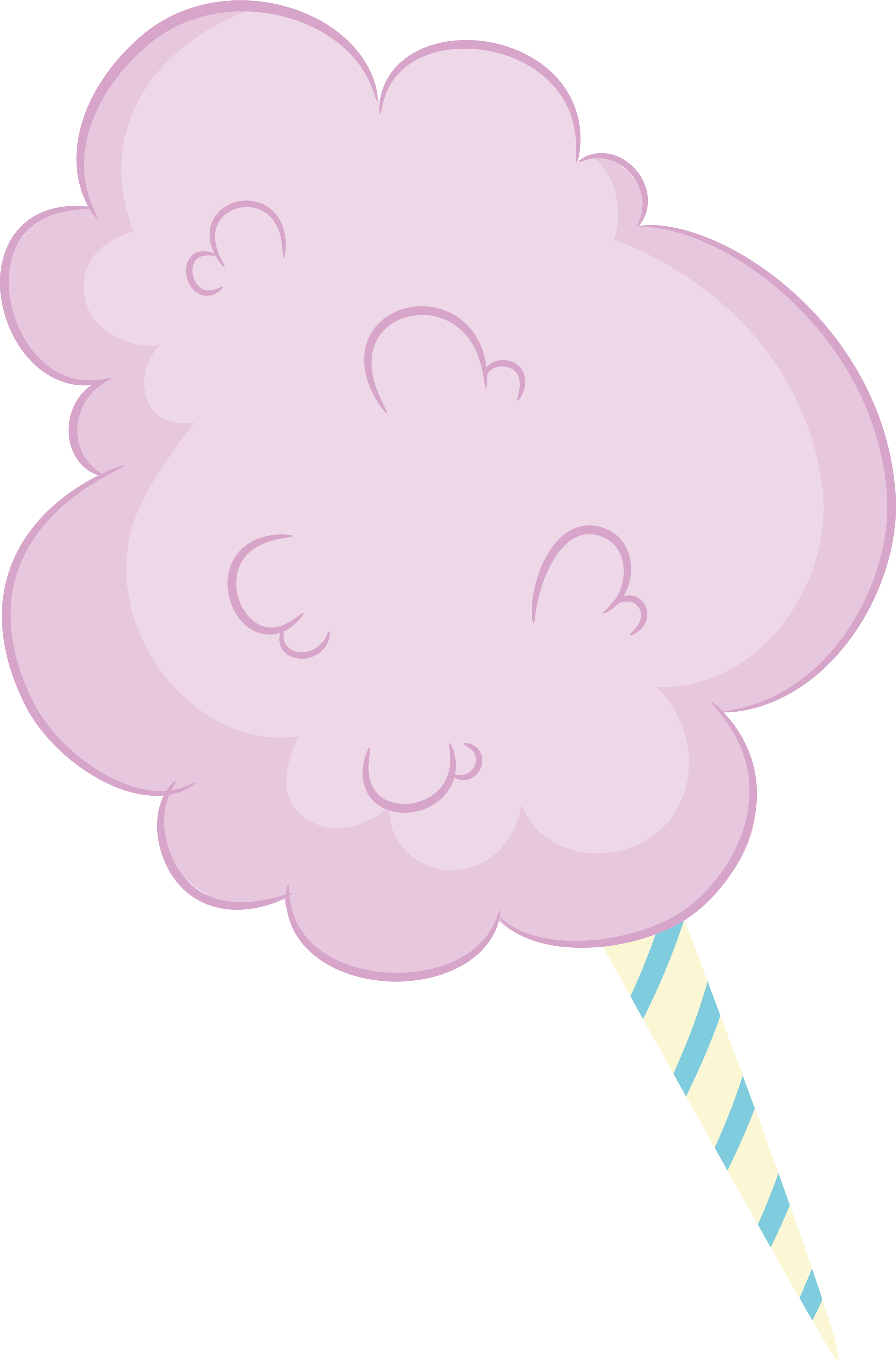 pink clipart cotton candy