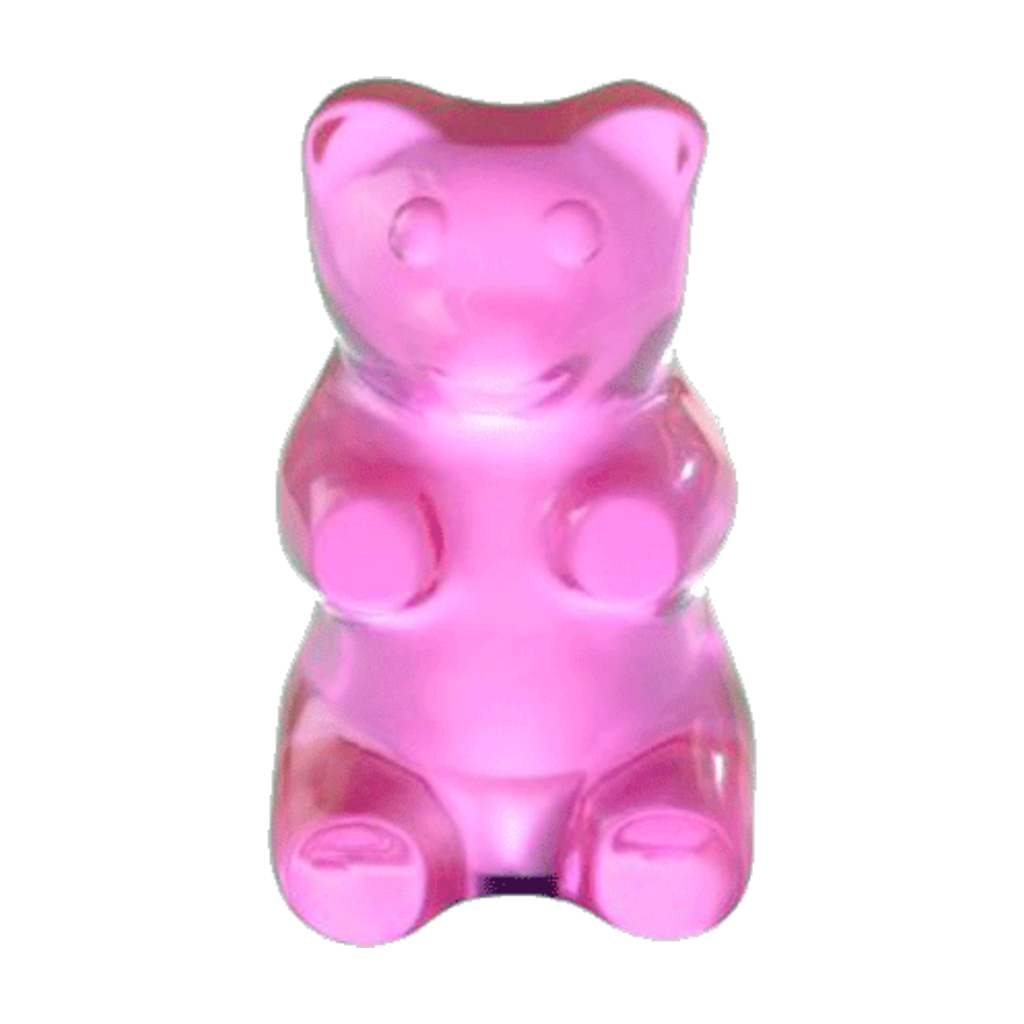 pink clipart gummy bear