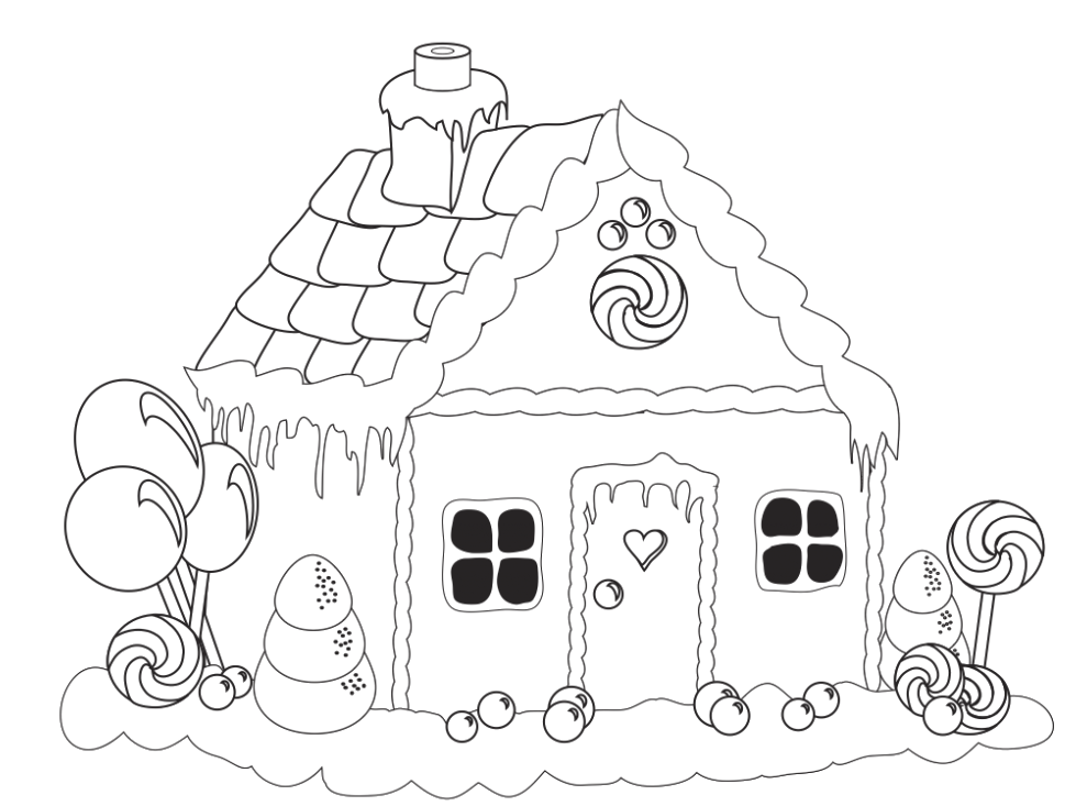Candy drawing at getdrawings. Win clipart gingerbread house window