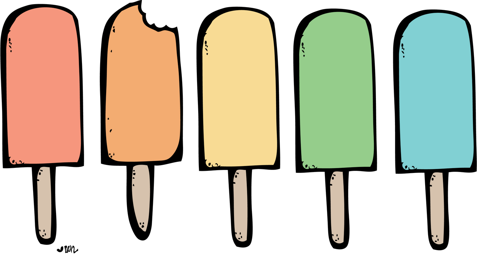 June clipart ice pop. Melonheadz signs of spring