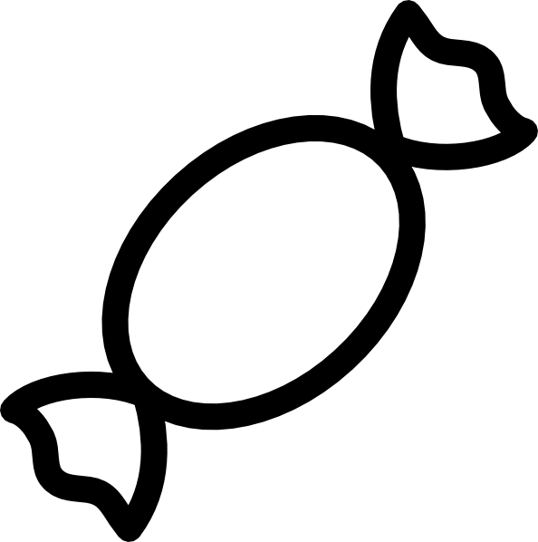 clipart candy outline